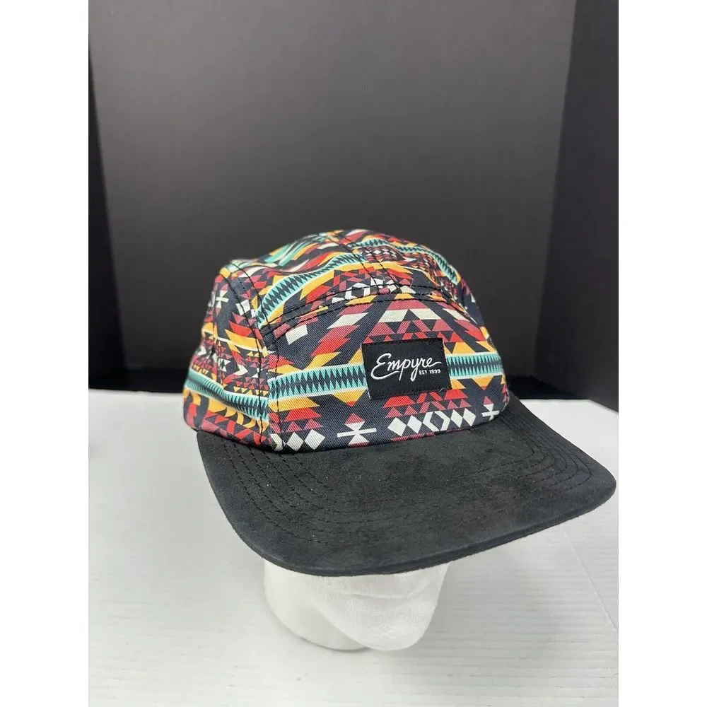 Empyre Brand 5 Panel Aztec Print Unisex Cotton Polyester Hat One Size‎